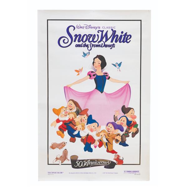 A "Snow White and the Seven Dwarfs " 50th Anniversary Poster.