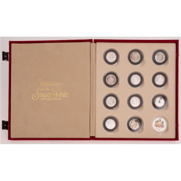 A "Snow White " 50th Anniversary Silver Coins Boxed Set.