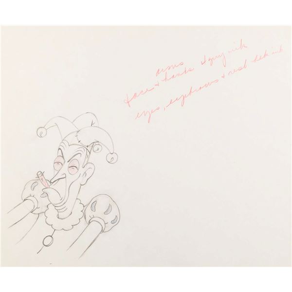 A  "Mother Goose Goes Hollywood " Production Drawing.