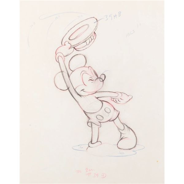 A  "Society Dog Show " Mickey Production Drawing.