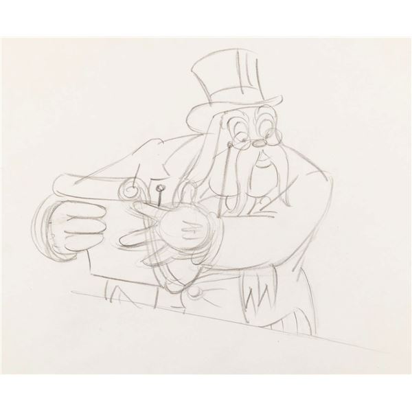 A  "Society Dog Show " Judge Production Drawing.