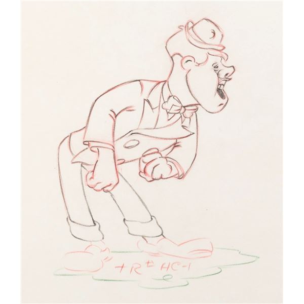 A  "The Autograph Hound " Production Drawing.