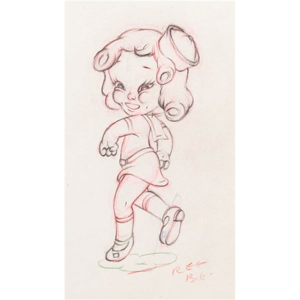 A  "The Autograph Hound " Production Drawing.