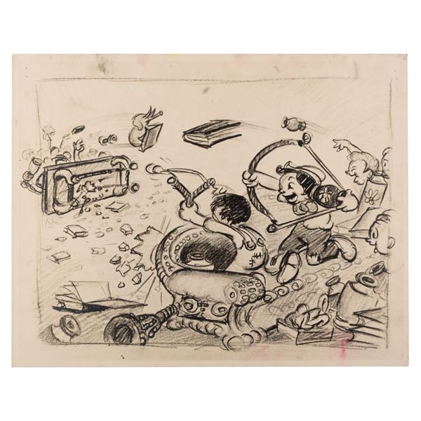 A  "Pinocchio " Concept Sketch Photo Print.