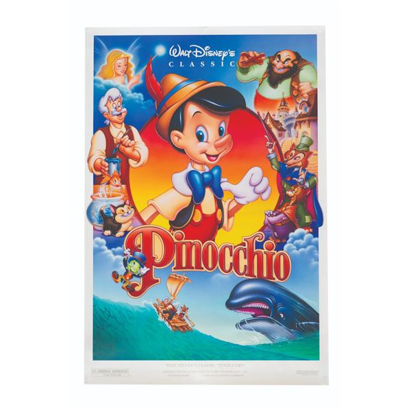 A "Pinocchio" 1992 Re-Release One-Sheet.