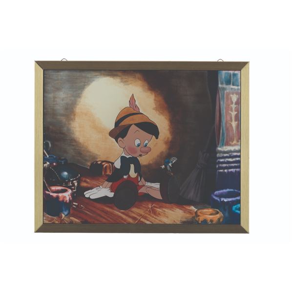 A  "Pinocchio " Stained Glass Display.