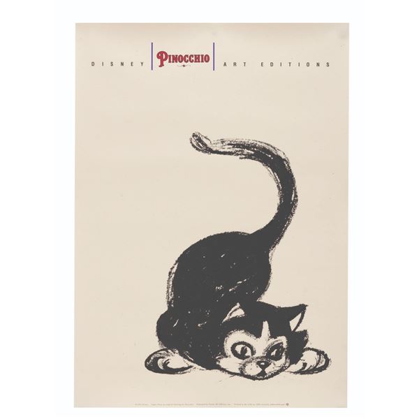 A Figaro from  "Pinocchio " Art Edition Print.