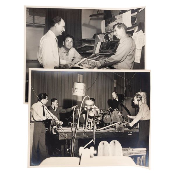 A Pair of Early Disney Studios Behind-the Scenes Photos.