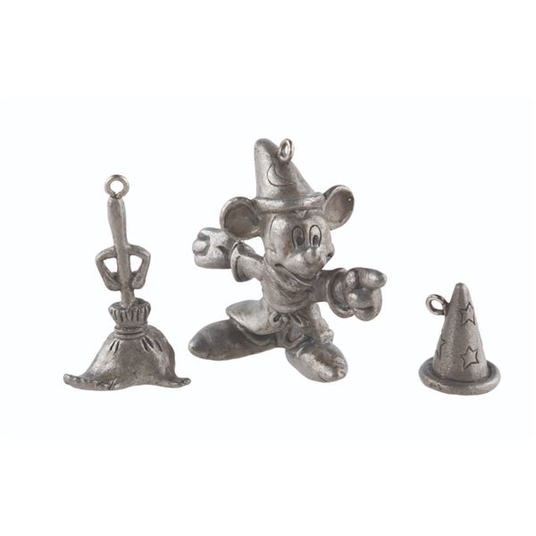 A Sorcerer Mickey Pewter Charm Set.