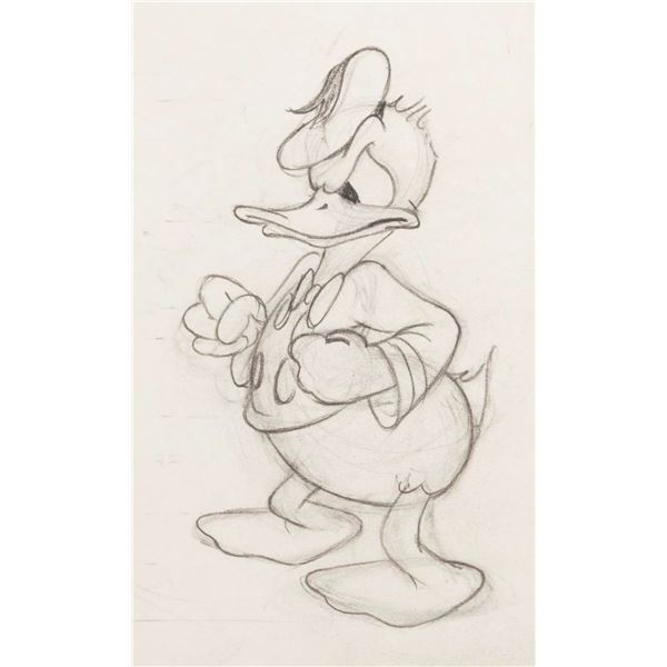 A "Timber " Donald Duck Production Drawing.