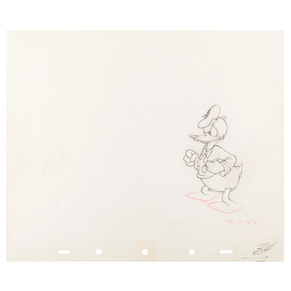 A  "Timber " Donald Duck Production Drawing.