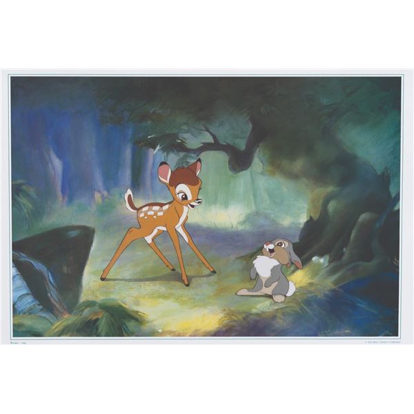 A Disney Gallery Images "Bambi " Lithograph.