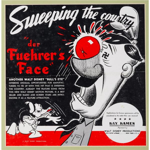 A  "Der Fuehrer's Face " Print Ad.