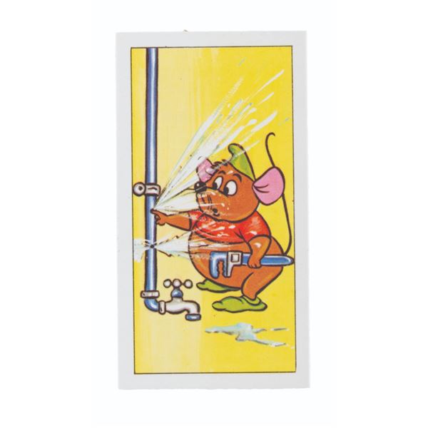 A  "Cinderella " Gus Health & Safety Card.