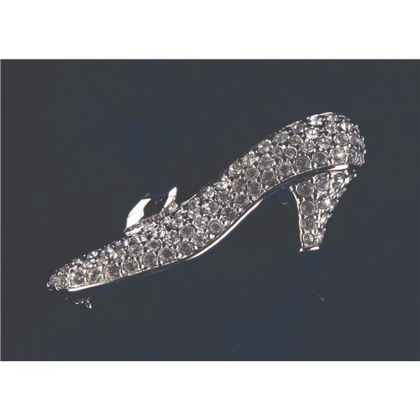 A  "Cinderella " Slipper Swarovski Brooch.