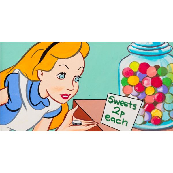 Original  "Alice in Wonderland " Book Art.