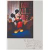 Image 3 : A Walt Disney Signed Mickey Mouse 25th Anniversary Print.