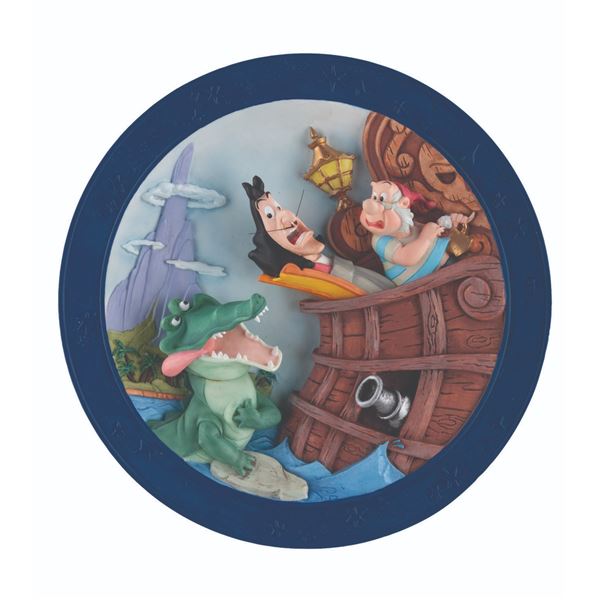A  "Peter Pan " Hook and Tick-Tock Decorative Plate.
