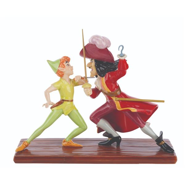 A  "Peter Pan " and Hook Dueling Figurine.