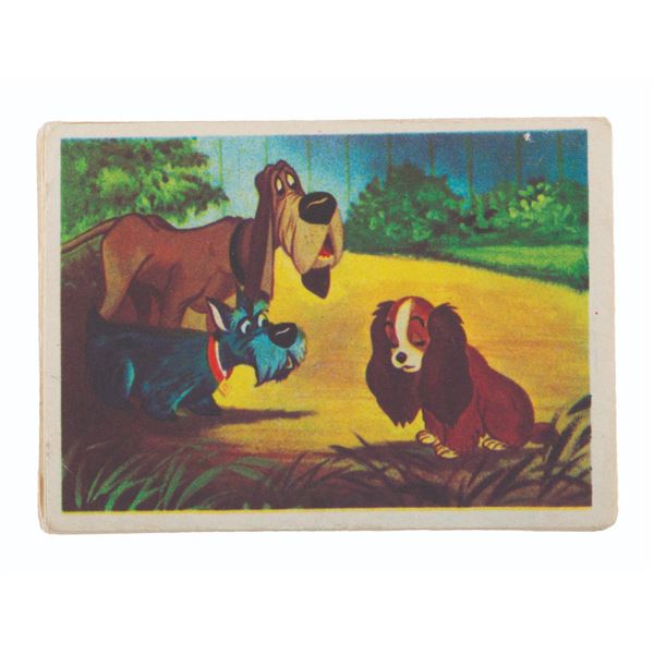 A Collection of  "Lady and the Tramp " Chocolate Cards.