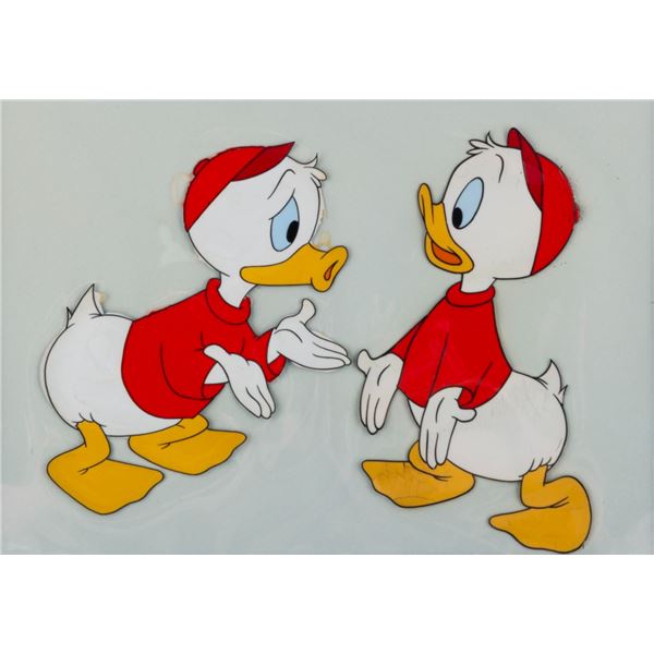 An Original Production Cel of Donald's Nephews.