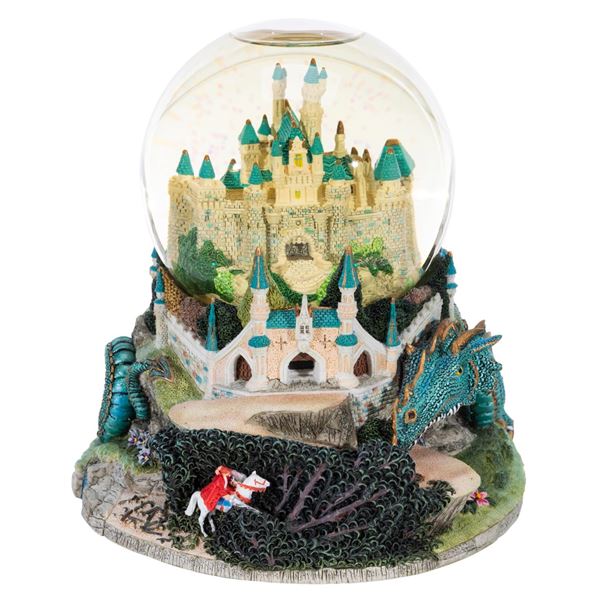 A Sleeping Beauty Castle Snow Globe.