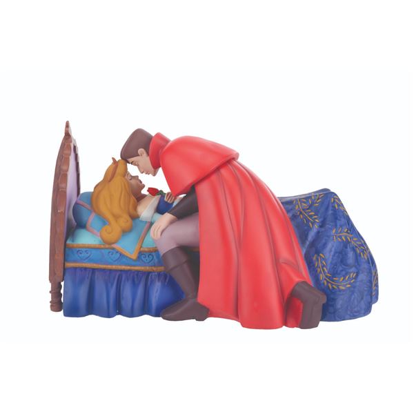 A  "Sleeping Beauty " Figural Scene Music Box.