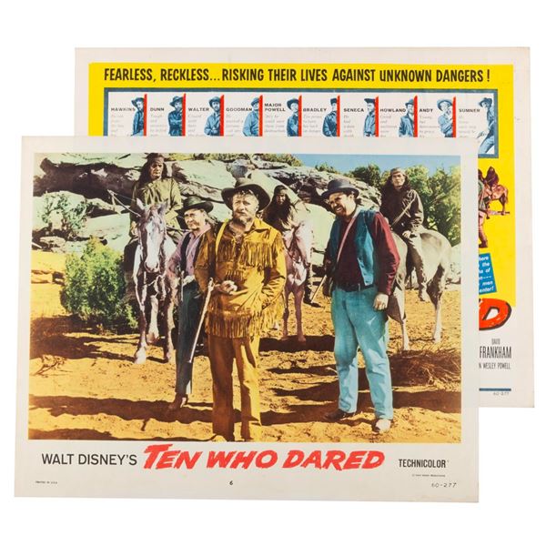 A Pair of "Ten Who Dared " Lobby Cards.