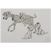 Image 1 : A  "One Hundred and One Dalmatians " Perdita and Puppies Sericel.