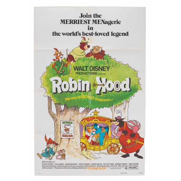 A "Robin Hood " Original Release One-Sheet.
