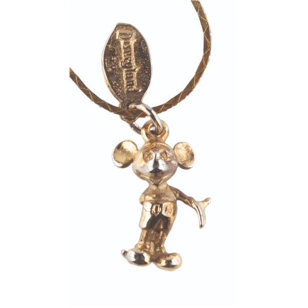 A Mickey Mouse Pendant with Chain.