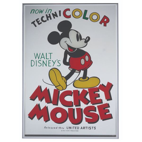 A  "Now in Technicolor Mickey Mouse " Mirror.