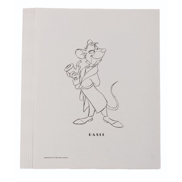 A  "The Great Mouse Detective " Character Print Set.