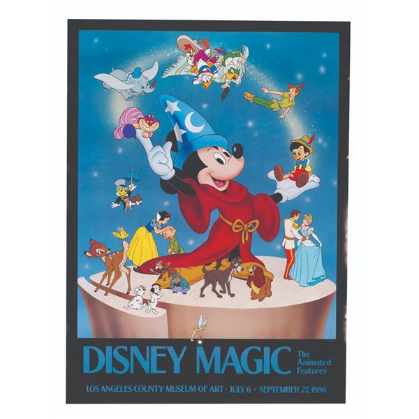 A Disney Magic 1986 LACMA Exhibit Poster.