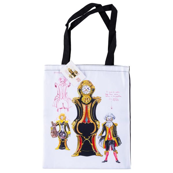 A Met Exhibit Souvenir Cogsworth Tote Bag.
