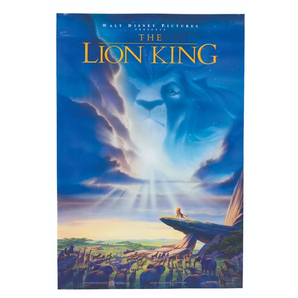 A  "The Lion King " One-Sheet.