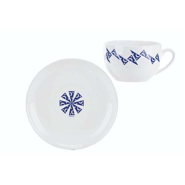 A Disney Feature Animation Building Opening Mug and Saucer Set.