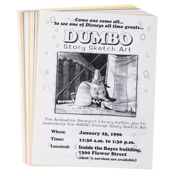 A Collection of Disney Feature Animation Event Flyers.