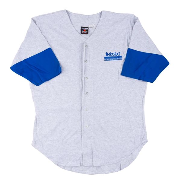 A  "Hercules " Feature Animation Crew Baseball Jersey.