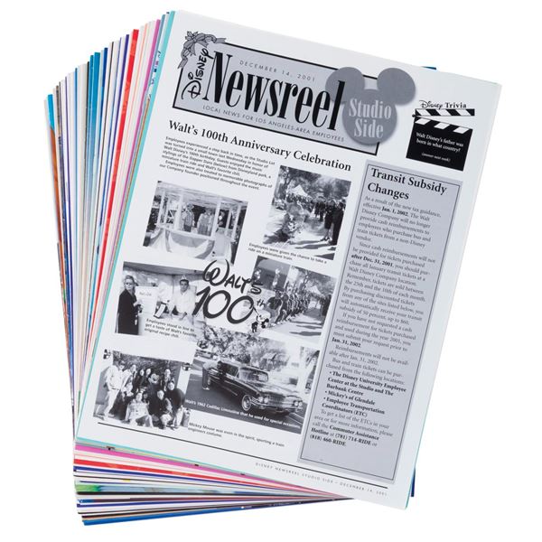 A Large Set of Disney Newsreels Issues.
