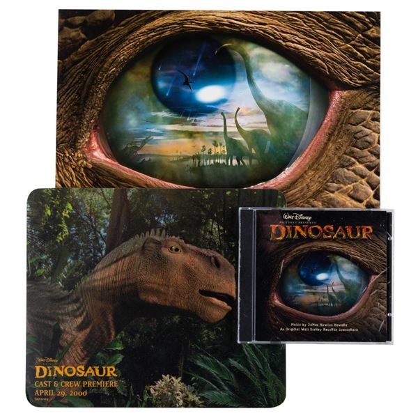 A  "Dinosaur " Premiere Program, Mouse Pad, and CD.