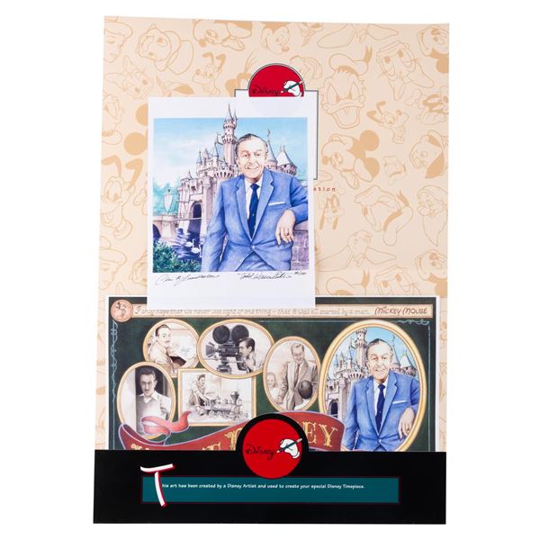 A Pair of  "Walt Disney: Making the Dream a Reality " Wristwatch Design Prints.