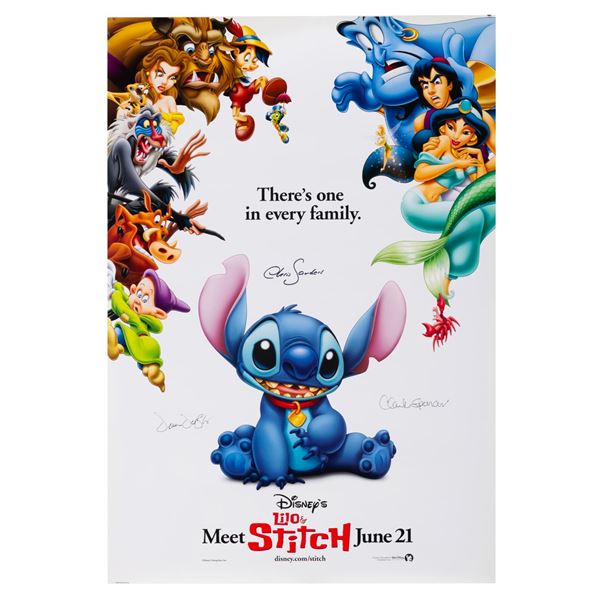 A Signed "Lilo & Stitch " Poster.