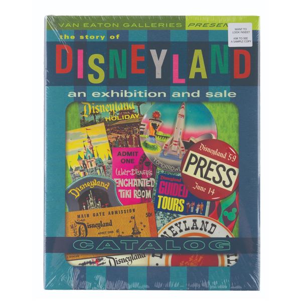 A Rare The Story of Disneyland Hardcover Auction Catalog.