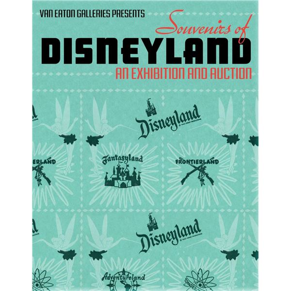 A Rare Souvenirs of Disneyland Hardcover Auction Catalog.