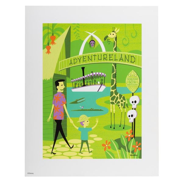 A Small Disneyland 50th SHAG Adventureland Print.