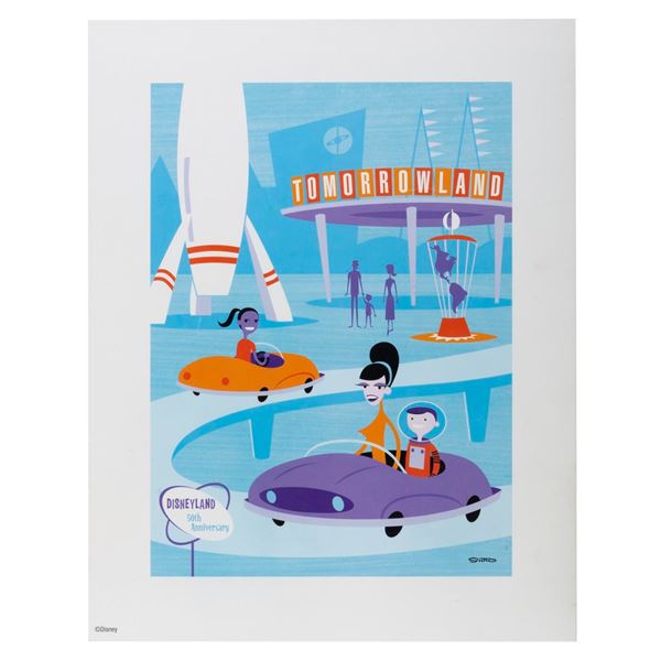 A Disneyland 50th SHAG Tomorrowland Print.