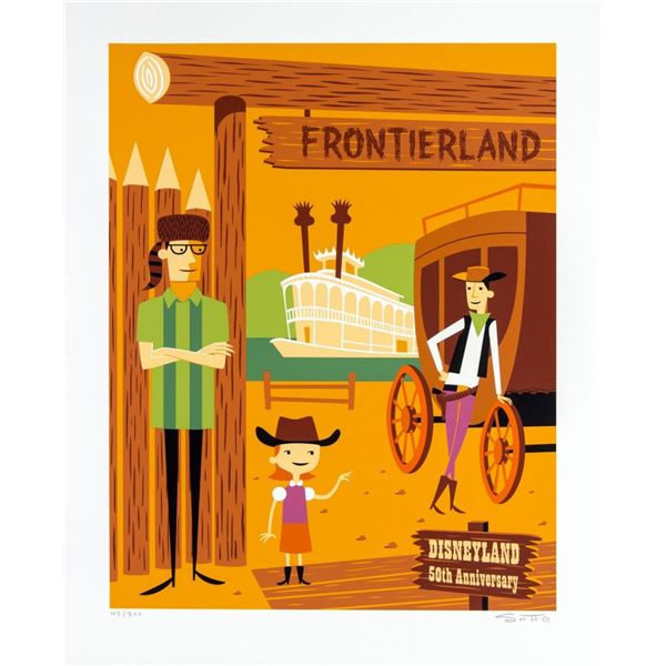 A Signed Disneyland 50th SHAG Frontierland Print.
