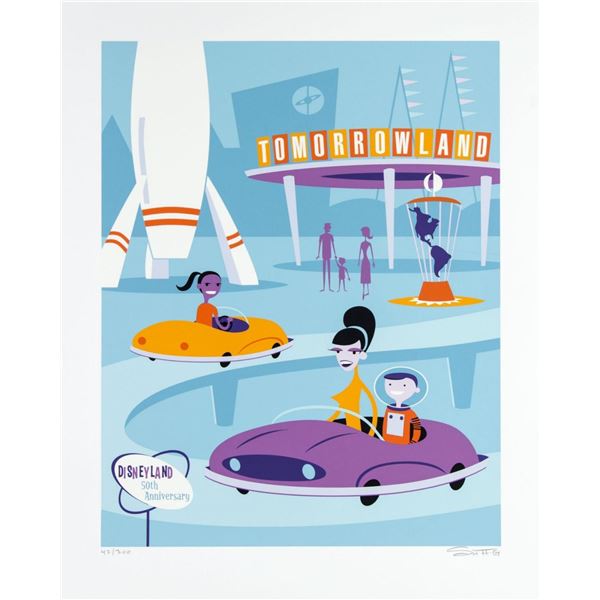 A Signed Disneyland 50th SHAG Tomorrowland Print.