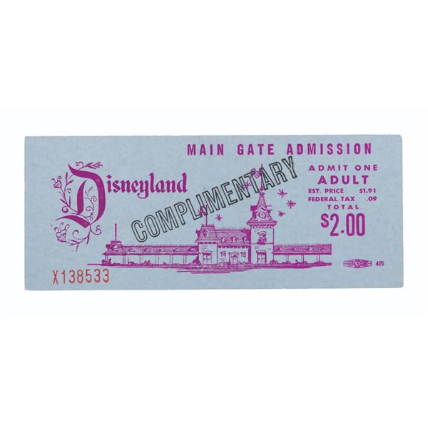 A Complimentary Disneyland Admission Ticket.